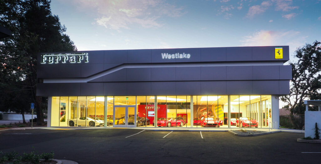 Westlake Village Ferrari Dealership.